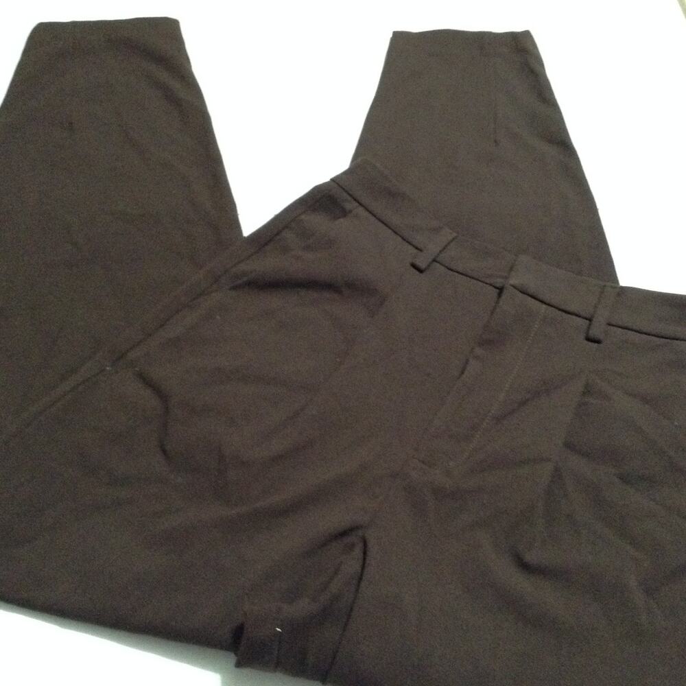 NA-KD Pants Womens 34 High Waist Deep Pleated Suit Trousers Brown Turkey